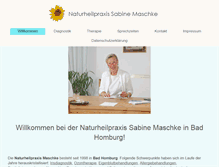 Tablet Screenshot of naturheilpraxis-maschke.de